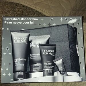 Clinique For Men Skincare 4 Piece Set With Bag